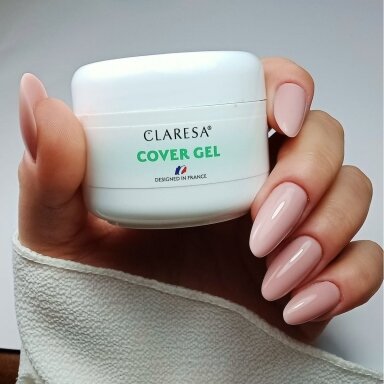 CLARESA COVER GEL vienfazis modeliavimo gelis, 15 g. CLARESA COVER GEL vienfazis modeliavimo gelis, 15 g.