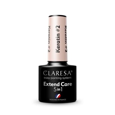 CLARESA hibridinė gelinio lakavimo bazė Extend Care 5 in 1 KERATIN 1, 5g CLARESA hibridinė gelinio lakavimo bazė Extend Care 5 in 1 KERATIN 1, 5g