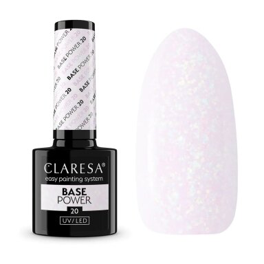 CLARESA hibridinė gelinio lakavimo bazė POWER BASE 20, 5 g. CLARESA hibridinė gelinio lakavimo bazė POWER BASE 20, 5 g.