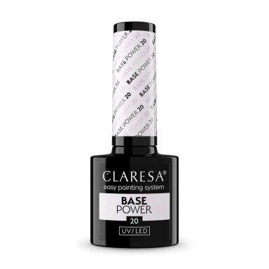 CLARESA hibridinė gelinio lakavimo bazė POWER BASE 20, 5 g. CLARESA hibridinė gelinio lakavimo bazė POWER BASE 20, 5 g.