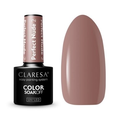 CLARESA ilgalaikis hibridinis nagų lakas PERFECT NUDE 2, 5g. CLARESA ilgalaikis hibridinis nagų lakas PERFECT NUDE 2, 5g.
