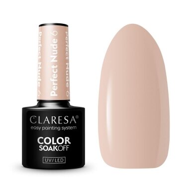 CLARESA ilgalaikis hibridinis nagų lakas PERFECT NUDE 6, 5g. CLARESA ilgalaikis hibridinis nagų lakas PERFECT NUDE 6, 5g.