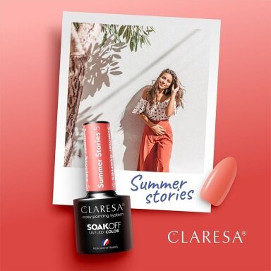 CLARESA ilgalaikis hibridinis nagų lakas SUMMER STORIES 5, 5g.