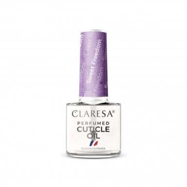 CLARESA PERFUMED CUTICLE OIL SWEET FREEDOM parfumuotas nagų odelių aliejukas, 5 ml CLARESA PERFUMED CUTICLE OIL SWEET FREEDOM parfumuotas nagų odelių aliejukas, 5 ml