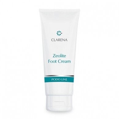 CLARENA PODO LINE zeolitinis kremas, skirtas šiurkščių ir įtrūkusių pėdų priežiūrai, 100 ml CLARENA PODO LINE zeolitinis kremas, skirtas šiurkščių ir įtrūkusių pėdų priežiūrai, 100 ml