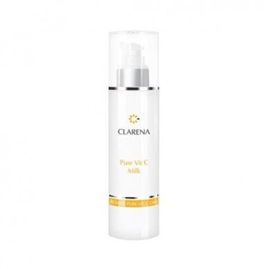 CLARENA POWER PURE VIT C makiažo valiklis skirtas papilkėjusios odos su išsiplėtusiais kapiliarais priežiūrai, 200ml CLARENA POWER PURE VIT C makiažo valiklis skirtas papilkėjusios odos su išsiplėtusiais kapiliarais priežiūrai, 200ml
