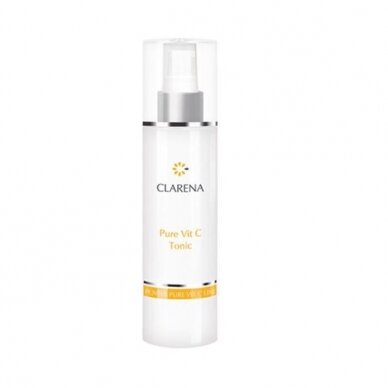 CLARENA POWER PURE VIT C tonikas papilkėjusiai ir jautriai odai, 200ml CLARENA POWER PURE VIT C tonikas papilkėjusiai ir jautriai odai, 200ml
