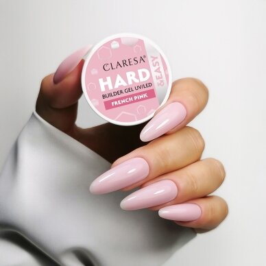 CLARESA BUILDER Hard&Easy statybinis gelis FRENCH PINK, 45 g 4 CLARESA BUILDER Hard&Easy statybinis gelis FRENCH PINK, 45 g 4