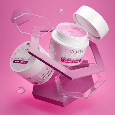 CLARESA BUILDER Hard&Easy statybinis gelis PANNA COTTA, 12 g 4 CLARESA BUILDER Hard&Easy statybinis gelis PANNA COTTA, 12 g 4