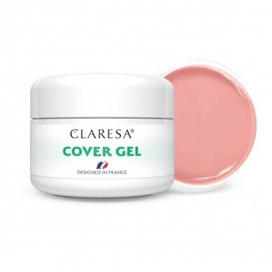 CLARESA COVER GEL vienfazis modeliavimo gelis, 15 g. CLARESA COVER GEL vienfazis modeliavimo gelis, 15 g.