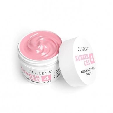 CLARESA gelinio lakavimo bazė RUBBER GEL 4, 12 g CLARESA gelinio lakavimo bazė RUBBER GEL 4, 12 g