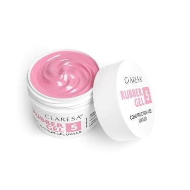 CLARESA gelinio lakavimo bazė RUBBER GEL 5, 12 g CLARESA gelinio lakavimo bazė RUBBER GEL 5, 12 g