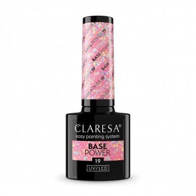 CLARESA hibridinė gelinio lakavimo bazė POWER BASE 19, 5 g. CLARESA hibridinė gelinio lakavimo bazė POWER BASE 19, 5 g.