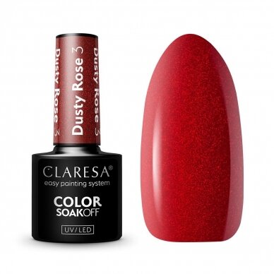 CLARESA ilgalaikis hibridinis nagų lakas DUSTY ROSE 3. 5g. CLARESA ilgalaikis hibridinis nagų lakas DUSTY ROSE 3. 5g.