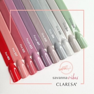 CLARESA ilgalaikis hibridinis nagų lakas GREEN 800, 5 g. 1
