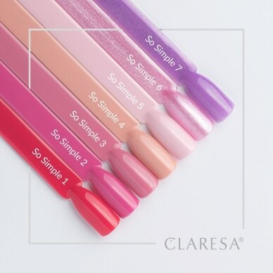 CLARESA ilgalaikis hibridinis nagų lakas PURPLE SO SIMPLE 7, 5g. 2