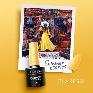 CLARESA ilgalaikis hibridinis nagų lakas SUMMER STORIES 4, 5g. 1 CLARESA ilgalaikis hibridinis nagų lakas SUMMER STORIES 4, 5g. 1