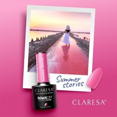 CLARESA ilgalaikis hibridinis nagų lakas SUMMER STORIES 6, 5g. 1 CLARESA ilgalaikis hibridinis nagų lakas SUMMER STORIES 6, 5g. 1