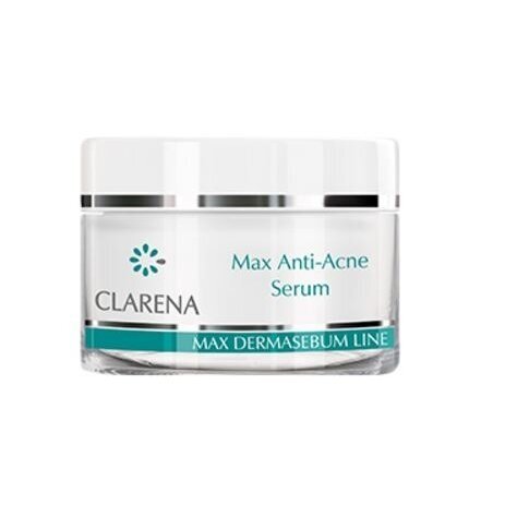 CLARENA MAX DERMASEBUM LINE serumas intensyviai mišrios, riebios ir į spuogus linkusios odos priežiūrai, 15 ml CLARENA MAX DERMASEBUM LINE serumas intensyviai mišrios, riebios ir į spuogus linkusios odos priežiūrai, 15 ml