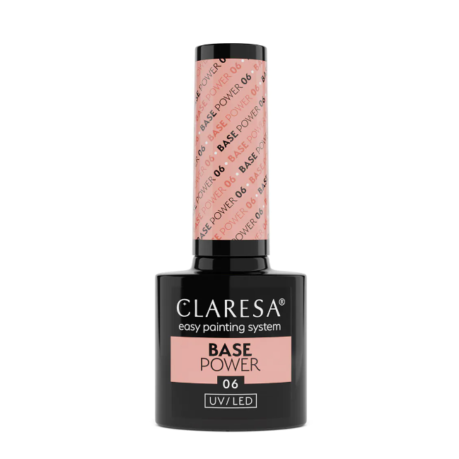 CLARESA nerūgštinė hibridinė gelinio lakavimo bazė POWER 06, 5g CLARESA nerūgštinė hibridinė gelinio lakavimo bazė POWER 06, 5g