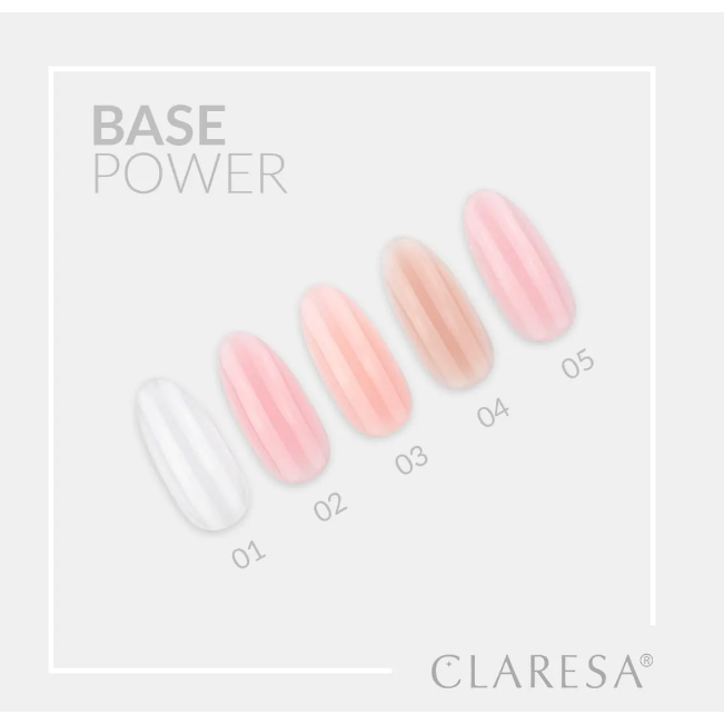CLARESA hibridinė gelinio lakavimo bazė POWER BASE 2, 5g 3 CLARESA hibridinė gelinio lakavimo bazė POWER BASE 2, 5g 3