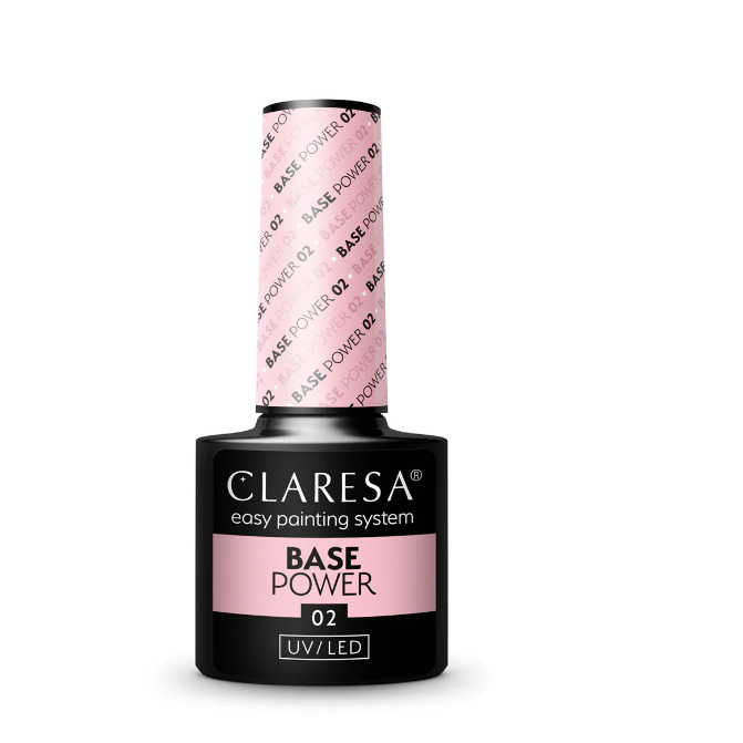 CLARESA hibridinė gelinio lakavimo bazė POWER BASE 2, 5g CLARESA hibridinė gelinio lakavimo bazė POWER BASE 2, 5g