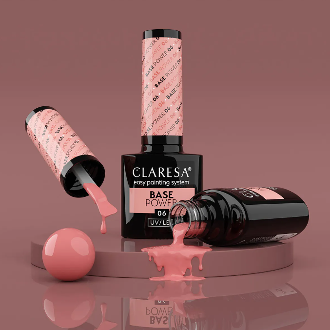 CLARESA nerūgštinė hibridinė gelinio lakavimo bazė POWER 06, 5g 2 CLARESA nerūgštinė hibridinė gelinio lakavimo bazė POWER 06, 5g 2