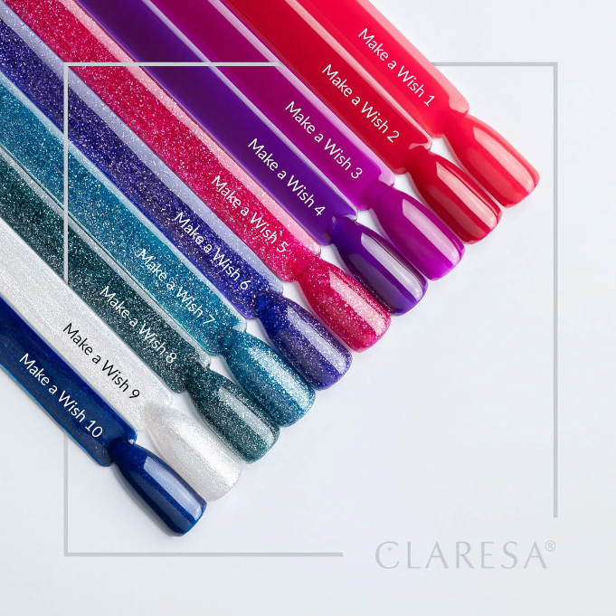 CLARESA ilgalaikis hibridinis nagų lakas MAKE A WISH 4, 5 g 1 CLARESA ilgalaikis hibridinis nagų lakas MAKE A WISH 4, 5 g 1