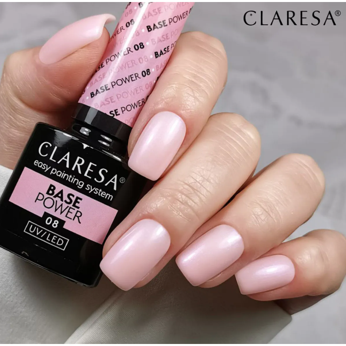 CLARESA nerūgštinė hibridinė gelinio lakavimo bazė POWER 08, 5g 3 CLARESA nerūgštinė hibridinė gelinio lakavimo bazė POWER 08, 5g 3