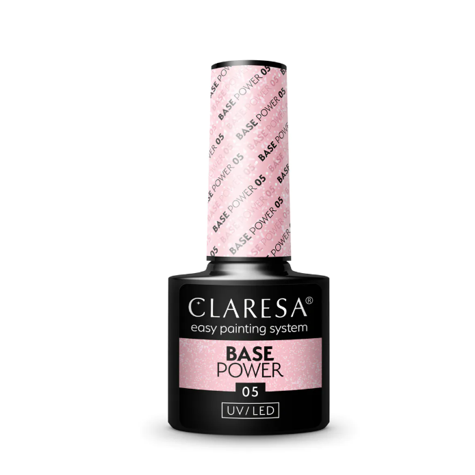 CLARESA hibridinė gelinio lakavimo bazė POWER BASE 05, 5g CLARESA hibridinė gelinio lakavimo bazė POWER BASE 05, 5g