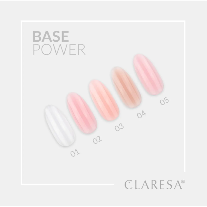 CLARESA hibridinė gelinio lakavimo bazė POWER BASE 05, 5g 2 CLARESA hibridinė gelinio lakavimo bazė POWER BASE 05, 5g 2