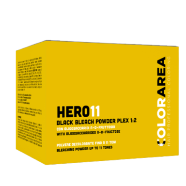 COLORAREA HERO 11 juodi plaukų šviesinimo milteliai, 500g COLORAREA HERO 11 juodi plaukų šviesinimo milteliai, 500g