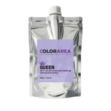 COLORAREA QUEEN geltonus atspalvius neutralizuojantis šviesinamasis kremas, 250g COLORAREA QUEEN geltonus atspalvius neutralizuojantis šviesinamasis kremas, 250g