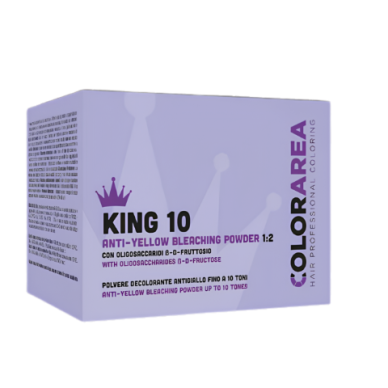 COLORAREA KING 10 plaukų šviesinimo milteliai, 500g COLORAREA KING 10 plaukų šviesinimo milteliai, 500g