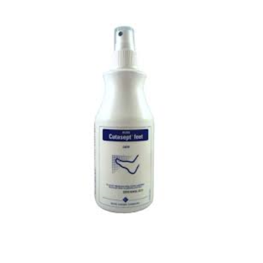 CUTASEPT® FEET dezinfekcinis skystis pėdoms, 250 ml. CUTASEPT® FEET dezinfekcinis skystis pėdoms, 250 ml.