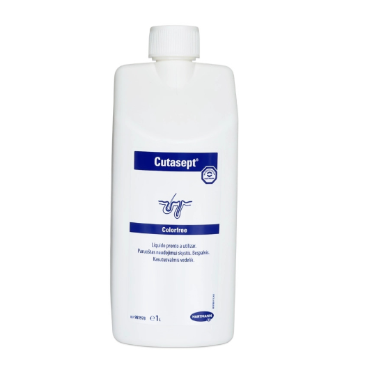 CUTASEPT®COLORFREE odos dezinfekcijos priemonė, 1000 ml CUTASEPT®COLORFREE odos dezinfekcijos priemonė, 1000 ml