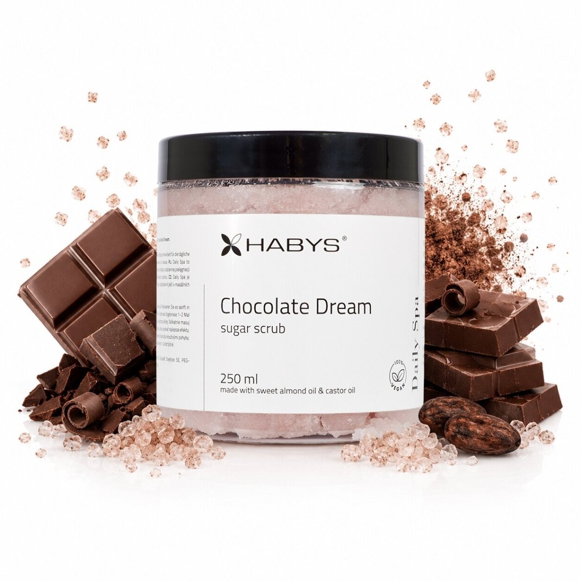 DAILY SPA cukrinis kūno šveitiklis CHOCOLATE DREAM, 250 ml DAILY SPA cukrinis kūno šveitiklis CHOCOLATE DREAM, 250 ml