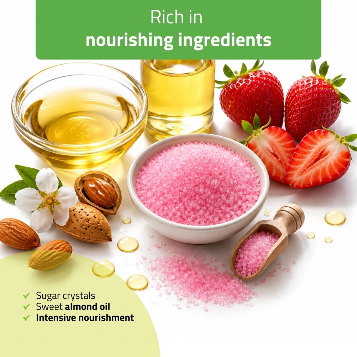 DAILY SPA cukrinis kūno šveitiklis STRAWBERRY CANDY, 250 ml 3