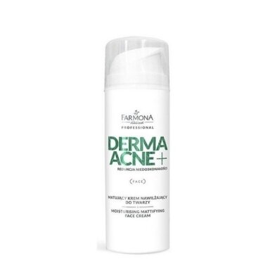 FARMONA DERMA+ACNE drėkinantis veido kremas, suteikiantis odai matiškumo, 150 ml. FARMONA DERMA+ACNE drėkinantis veido kremas, suteikiantis odai matiškumo, 150 ml.