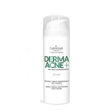 FARMONA DERMA+ACNE drėkinantis veido kremas, suteikiantis odai matiškumo, 150 ml. FARMONA DERMA+ACNE drėkinantis veido kremas, suteikiantis odai matiškumo, 150 ml.