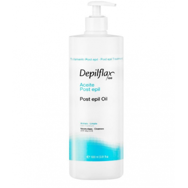 DEPILFLAX POST EPIL vaško likučius nuo odos pašalinantis aliejus po depiliacijos, 1000 ml. DEPILFLAX POST EPIL vaško likučius nuo odos pašalinantis aliejus po depiliacijos, 1000 ml.