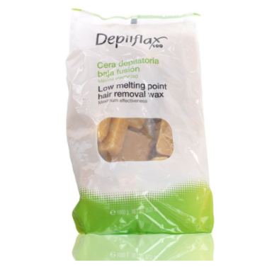 DEPILFLAX kietas natūralus vaškas, 1 kg. DEPILFLAX kietas natūralus vaškas, 1 kg.
