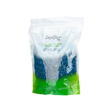 DEPILFLAX žemos lydymosi temperatūros elastinis vaškas depiliacijos procedūroms PEARL AZUL, 1000 g DEPILFLAX žemos lydymosi temperatūros elastinis vaškas depiliacijos procedūroms PEARL AZUL, 1000 g