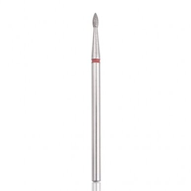 Profesionalus deimantinis frezos antgalis FLAME SMALL RED Profesionalus deimantinis frezos antgalis FLAME SMALL RED