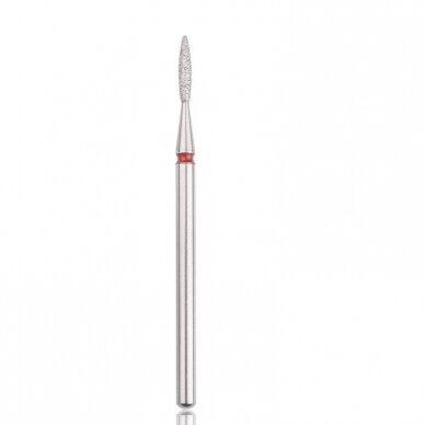 Profesionalus deimantinis frezos antgalis FLAME SMALL RED Profesionalus deimantinis frezos antgalis FLAME SMALL RED