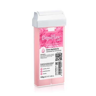 DEPILFLAX 100 kasetinis vaškas depiliacijai CREAMY PINK, 110 g DEPILFLAX 100 kasetinis vaškas depiliacijai CREAMY PINK, 110 g