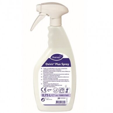 OXIVIR PLUS SPRAY valymo ir dezinfekavimo priemonė, 750 ml OXIVIR PLUS SPRAY valymo ir dezinfekavimo priemonė, 750 ml