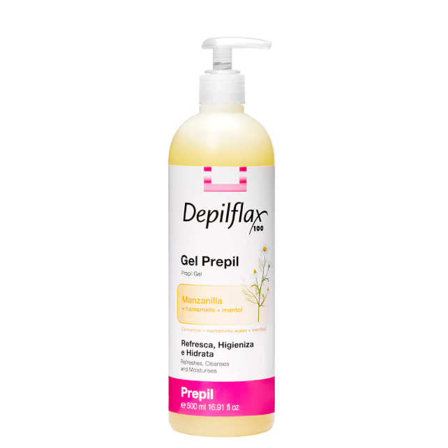 DEPILFLAX gelis odos nuriebalinimui prieš depiliacijos procedūrą, 500 ml