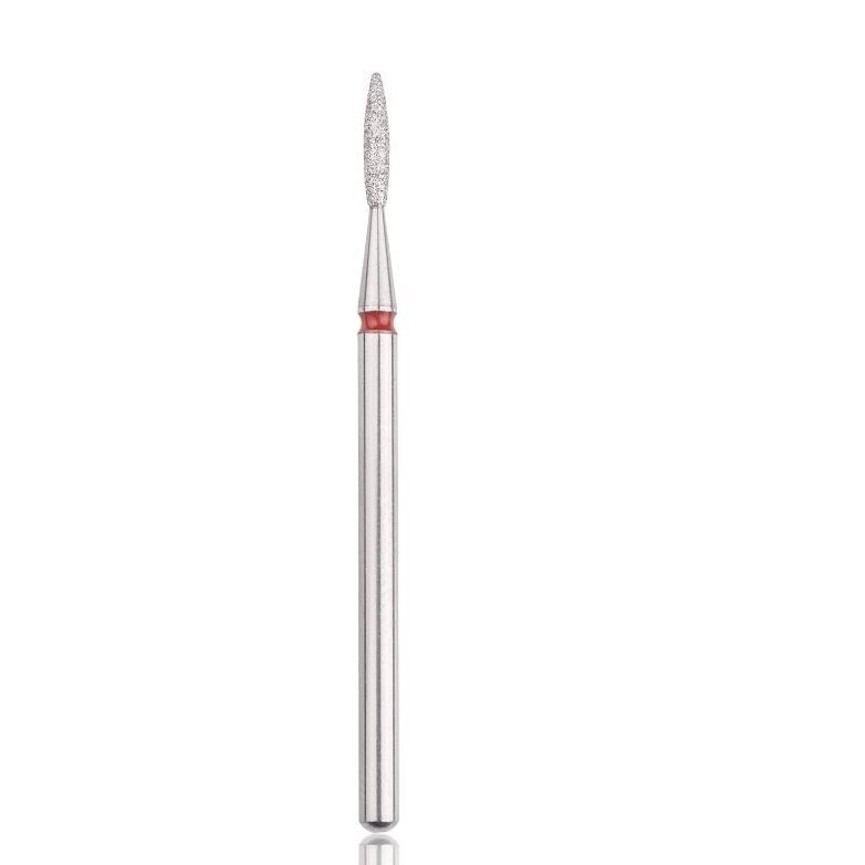 Profesionalus deimantinis frezos antgalis FLAME SMALL RED Profesionalus deimantinis frezos antgalis FLAME SMALL RED