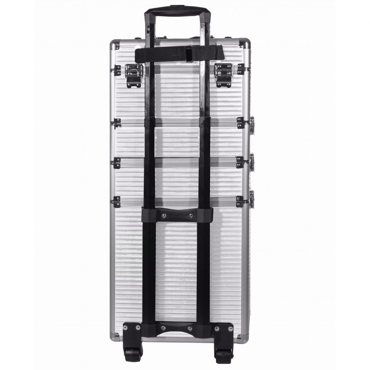Didelis 4 dalių lagaminas kosmetikai XXXL 4in1 SILVER 4 Didelis 4 dalių lagaminas kosmetikai XXXL 4in1 SILVER 4
